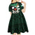 Nigeria Independence Day Kid Short Sleeve Dress Happy 64 Years Of Anniversary African Pattern - Wonder Print Shop