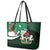 Nigeria Independence Day Leather Tote Bag Happy 64 Years Of Anniversary African Pattern - Wonder Print Shop