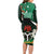 Nigeria Independence Day Long Sleeve Bodycon Dress Happy 64 Years Of Anniversary African Pattern - Wonder Print Shop