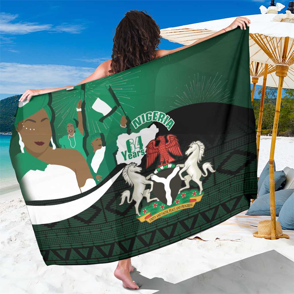 Nigeria Independence Day Sarong Happy 64 Years Of Anniversary African Pattern - Wonder Print Shop