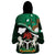 Nigeria Independence Day Wearable Blanket Hoodie Happy 64 Years Of Anniversary African Pattern - Wonder Print Shop