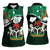 Nigeria Independence Day Women Sleeveless Polo Shirt Happy 64 Years Of Anniversary African Pattern - Wonder Print Shop