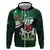 Nigeria Independence Day Zip Hoodie Happy 64 Years Of Anniversary African Pattern - Wonder Print Shop