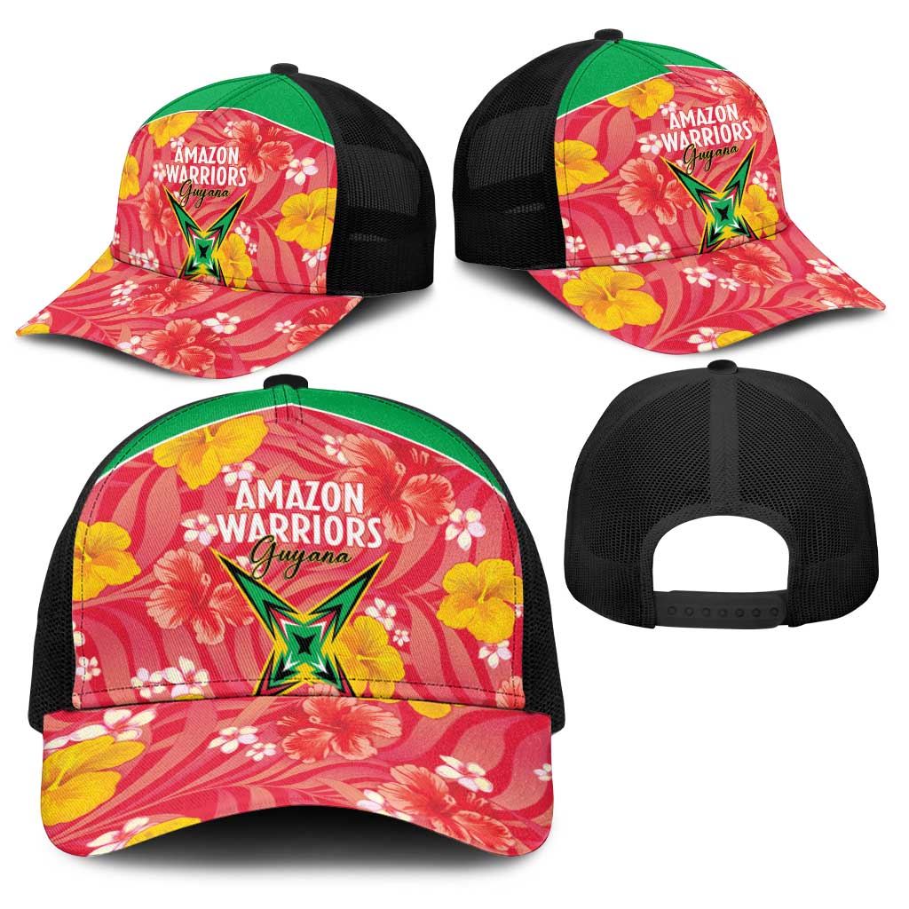 Guyana Cricket Baseball Net Cap 2025 Go Amazon Warriors Tropical Style - Wonder Print Shop