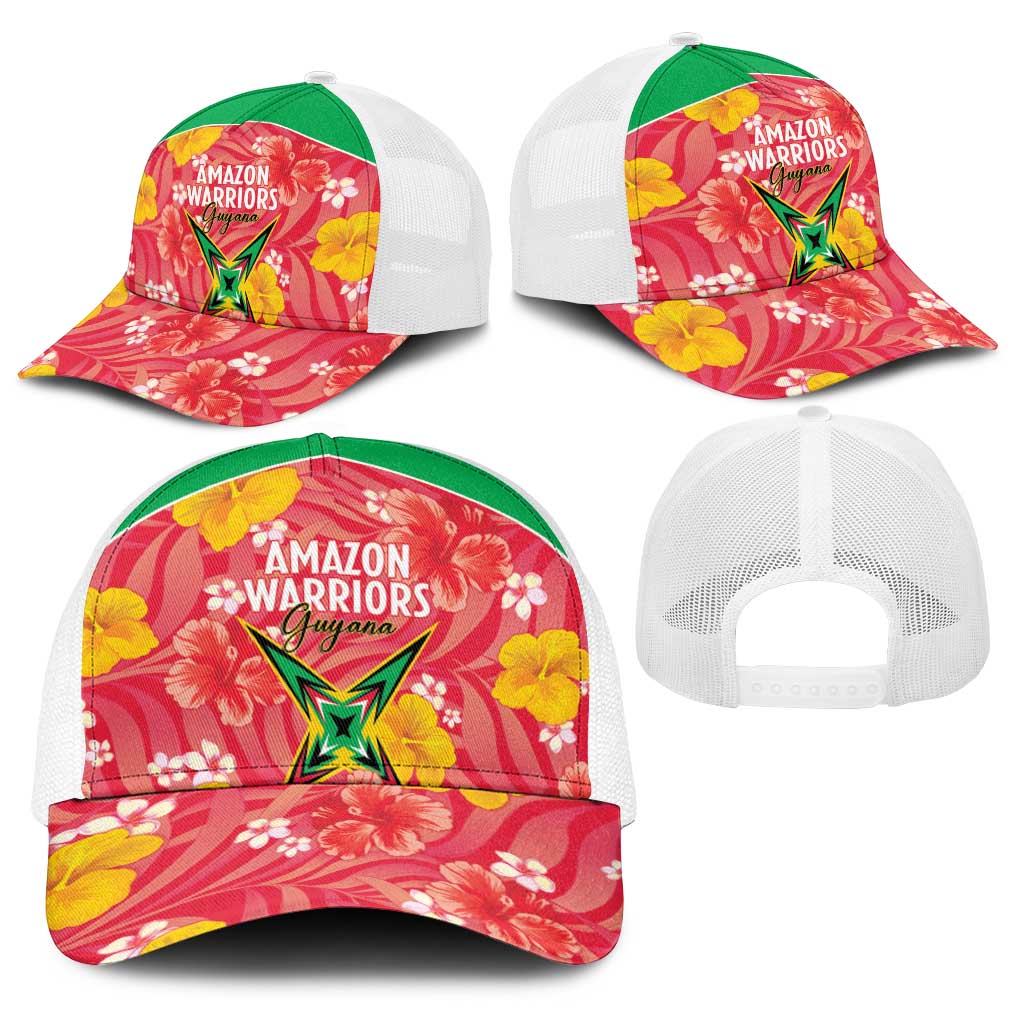 Guyana Cricket Baseball Net Cap 2025 Go Amazon Warriors Tropical Style - Wonder Print Shop