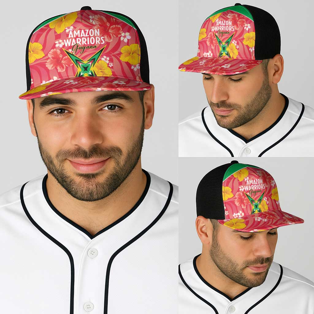 Guyana Cricket Baseball Net Cap 2025 Go Amazon Warriors Tropical Style - Wonder Print Shop