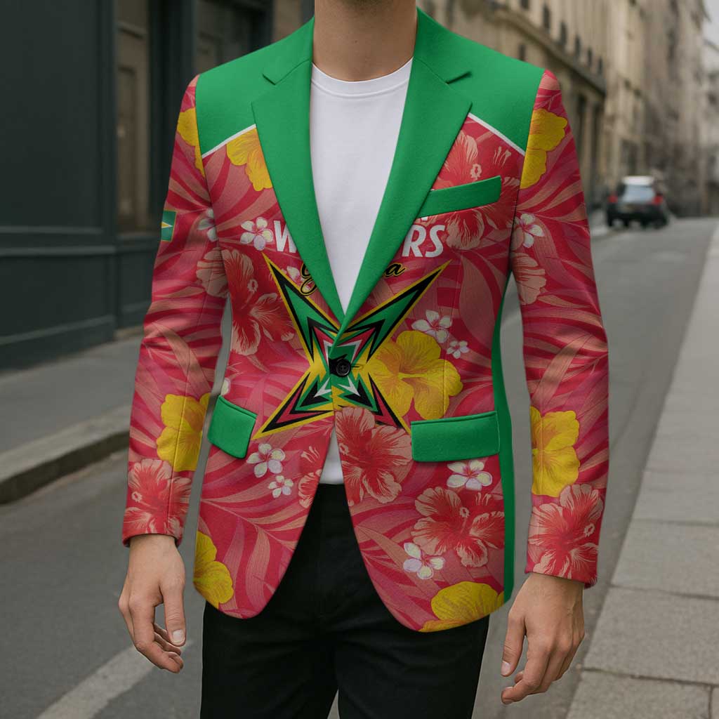 Custom Guyana Cricket Blazer 2025 Go Amazon Warriors Tropical Style - Wonder Print Shop