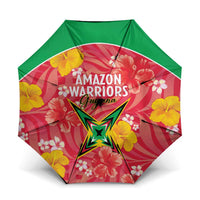 Guyana Cricket Umbrella 2025 Go Amazon Warriors Tropical Style - Wonder Print Shop
