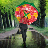 Guyana Cricket Umbrella 2025 Go Amazon Warriors Tropical Style - Wonder Print Shop