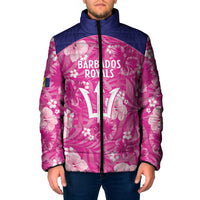 Custom Barbados Royals Cricket Padded Jacket 2025 Go Tridents Tropical Style - Wonder Print Shop