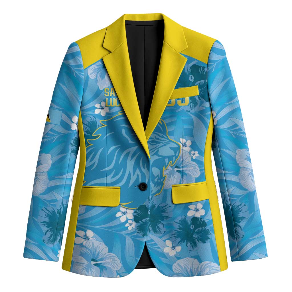 Custom Saint Lucia Kings Cricket Blazer 2025 Go Beinspired Tropical Style - Wonder Print Shop