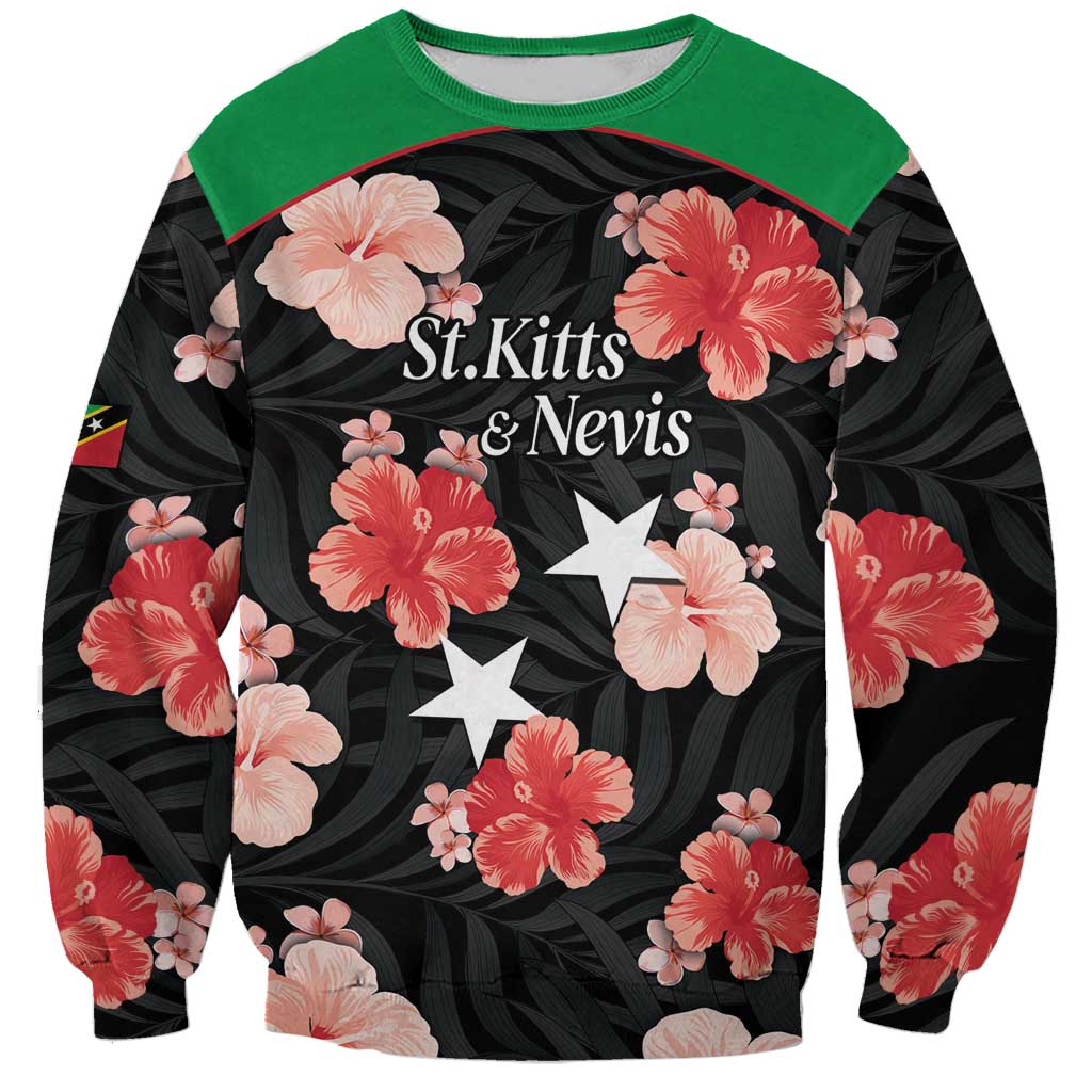 Custom Saint Kitts and Nevis Cricket Sweatshirt 2025 Go Patriots Tropical Style - Wonder Print Shop