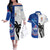 Fiji And Samoa Rugby Couples Matching Off The Shoulder Long Sleeve Dress and Hawaiian Shirt 2023 World Cup Samoan Mix Tapa Pattern - Wonder Print Shop