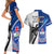 Fiji And Samoa Rugby Couples Matching Short Sleeve Bodycon Dress and Hawaiian Shirt 2023 World Cup Samoan Mix Tapa Pattern - Wonder Print Shop