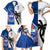 Fiji And Samoa Rugby Family Matching Short Sleeve Bodycon Dress and Hawaiian Shirt 2023 World Cup Samoan Mix Tapa Pattern - Wonder Print Shop