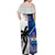 Fiji And Samoa Rugby Off Shoulder Maxi Dress 2023 World Cup Samoan Mix Tapa Pattern - Wonder Print Shop