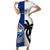 Fiji And Samoa Rugby Short Sleeve Bodycon Dress 2023 World Cup Samoan Mix Tapa Pattern - Wonder Print Shop