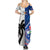 Fiji And Samoa Rugby Summer Maxi Dress 2023 World Cup Samoan Mix Tapa Pattern - Wonder Print Shop