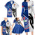 Custom Fiji And Samoa Rugby Family Matching Long Sleeve Bodycon Dress and Hawaiian Shirt 2023 World Cup Samoan Mix Tapa Pattern - Wonder Print Shop