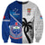 Custom Fiji And Samoa Rugby Sweatshirt 2023 World Cup Samoan Mix Tapa Pattern - Wonder Print Shop