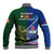 Samoa And Ireland Rugby Baseball Jacket 2023 World Cup Manu Samoa With Shamrocks - Wonder Print Shop