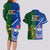 Samoa And Ireland Rugby Couples Matching Long Sleeve Bodycon Dress and Hawaiian Shirt 2023 World Cup Manu Samoa With Shamrocks - Wonder Print Shop