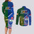 Samoa And Ireland Rugby Couples Matching Long Sleeve Bodycon Dress and Long Sleeve Button Shirts 2023 World Cup Manu Samoa With Shamrocks - Wonder Print Shop