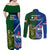 Samoa And Ireland Rugby Couples Matching Off Shoulder Maxi Dress and Long Sleeve Button Shirts 2023 World Cup Manu Samoa With Shamrocks - Wonder Print Shop