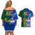 Samoa And Ireland Rugby Couples Matching Off Shoulder Short Dress and Hawaiian Shirt 2023 World Cup Manu Samoa With Shamrocks - Wonder Print Shop