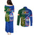 Samoa And Ireland Rugby Couples Matching Puletasi Dress and Long Sleeve Button Shirts 2023 World Cup Manu Samoa With Shamrocks - Wonder Print Shop