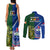 Samoa And Ireland Rugby Couples Matching Tank Maxi Dress and Long Sleeve Button Shirts 2023 World Cup Manu Samoa With Shamrocks - Wonder Print Shop