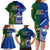 Samoa And Ireland Rugby Family Matching Long Sleeve Bodycon Dress and Hawaiian Shirt 2023 World Cup Manu Samoa With Shamrocks - Wonder Print Shop