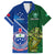 Samoa And Ireland Rugby Family Matching Long Sleeve Bodycon Dress and Hawaiian Shirt 2023 World Cup Manu Samoa With Shamrocks - Wonder Print Shop