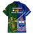 Samoa And Ireland Rugby Family Matching Long Sleeve Bodycon Dress and Hawaiian Shirt 2023 World Cup Manu Samoa With Shamrocks - Wonder Print Shop