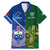 Samoa And Ireland Rugby Family Matching Mermaid Dress and Hawaiian Shirt 2023 World Cup Manu Samoa With Shamrocks - Wonder Print Shop