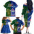 Samoa And Ireland Rugby Family Matching Off Shoulder Long Sleeve Dress and Hawaiian Shirt 2023 World Cup Manu Samoa With Shamrocks - Wonder Print Shop