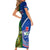 Samoa And Ireland Rugby Family Matching Short Sleeve Bodycon Dress and Hawaiian Shirt 2023 World Cup Manu Samoa With Shamrocks - Wonder Print Shop