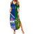 Samoa And Ireland Rugby Family Matching Summer Maxi Dress and Hawaiian Shirt 2023 World Cup Manu Samoa With Shamrocks - Wonder Print Shop