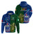 Samoa And Ireland Rugby Hoodie 2023 World Cup Manu Samoa With Shamrocks - Wonder Print Shop