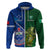 Samoa And Ireland Rugby Hoodie 2023 World Cup Manu Samoa With Shamrocks - Wonder Print Shop