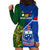 Samoa And Ireland Rugby Hoodie Dress 2023 World Cup Manu Samoa With Shamrocks - Wonder Print Shop