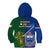 Samoa And Ireland Rugby Kid Hoodie 2023 World Cup Manu Samoa With Shamrocks - Wonder Print Shop