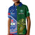 Samoa And Ireland Rugby Kid Polo Shirt 2023 World Cup Manu Samoa With Shamrocks - Wonder Print Shop