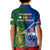 Samoa And Ireland Rugby Kid Polo Shirt 2023 World Cup Manu Samoa With Shamrocks - Wonder Print Shop