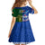 Samoa And Ireland Rugby Kid Short Sleeve Dress 2023 World Cup Manu Samoa With Shamrocks - Wonder Print Shop