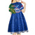 Samoa And Ireland Rugby Kid Short Sleeve Dress 2023 World Cup Manu Samoa With Shamrocks - Wonder Print Shop