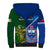 Samoa And Ireland Rugby Sherpa Hoodie 2023 World Cup Manu Samoa With Shamrocks - Wonder Print Shop