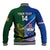 Custom Samoa And Ireland Rugby Baseball Jacket 2023 World Cup Manu Samoa With Shamrocks - Wonder Print Shop