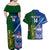 Custom Samoa And Ireland Rugby Couples Matching Off Shoulder Maxi Dress and Hawaiian Shirt 2023 World Cup Manu Samoa With Shamrocks - Wonder Print Shop