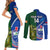 Custom Samoa And Ireland Rugby Couples Matching Short Sleeve Bodycon Dress and Long Sleeve Button Shirts 2023 World Cup Manu Samoa With Shamrocks - Wonder Print Shop